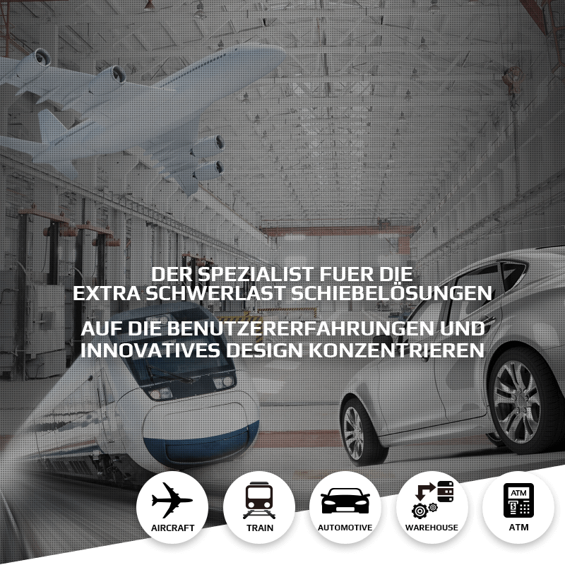 Produkte Elektrobus-Lithium-Batterie-Pack Automatischer Bustüröffnungsmechanismus Hochleistungsverriegelung Schubladenführungen Hochleistungsschubladenführungen Hochleistungsschubladenführungen für die Bodenmontage 660 lbs Hochleistungsunterbau-Schubladenführungen 36 "Hochleistungsschubladenführungen Hochleistungsteleskopführungen