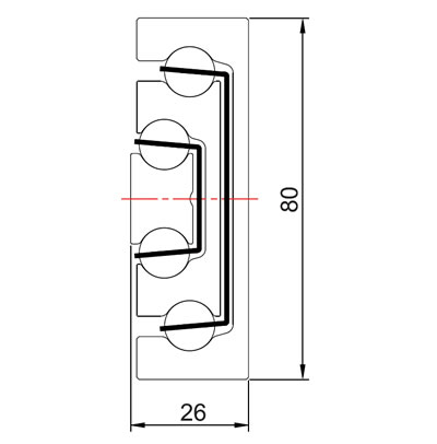 Tuma Extra Heavy Duty Bottom Mount Locking Drawer Runners 1100 Lbs