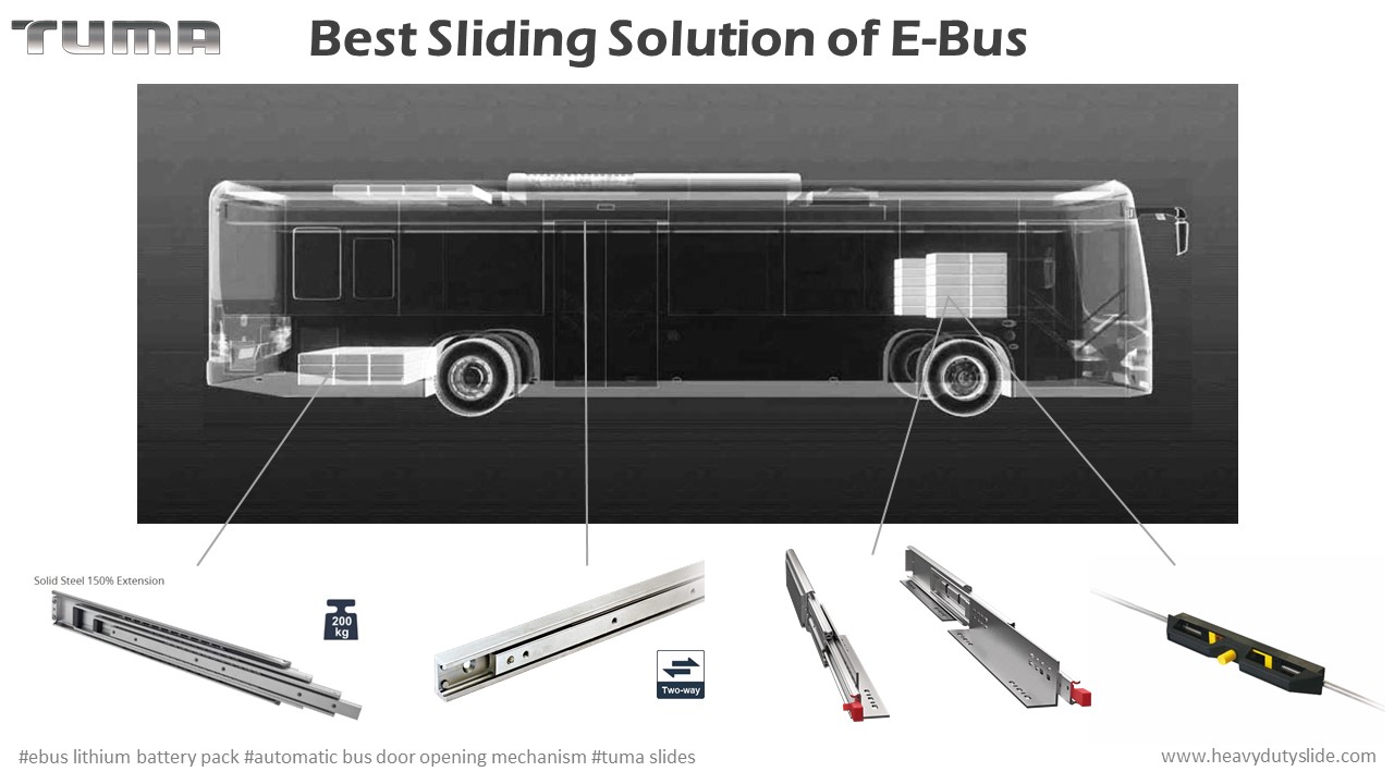 Sliding Rails for Ebus Lithium Battery Pack Tray Automatic Bus Door Opening Mechanism schwerlastauszug 1000mm,schwerlastauszug 1200mm,Hohe Tragzahlen,Teilauszüge Schwerlastauszüge,Schwerlastauszüge für Werkzuegschubladen,Schwerlastauszüge,